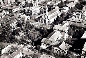 Setif  - Vue aerienne sur l'Eglise